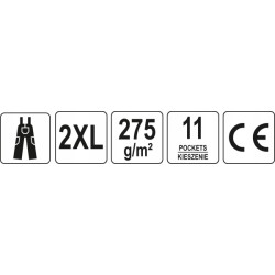 YATO SPODNIE ROBOCZE DUERO OGRODNICZKI R. XXL