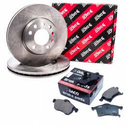 TARCZE KLOCKI HAMULCOWE PRZÓD OPEL ASTRA MERIVA ZAFIRA 280MM 5 ŚRUB