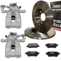 2X ZACISKI HAMULCOWE TYŁ + TARCZE KLOCKI OPEL ZAFIRA B 05- 41mm
