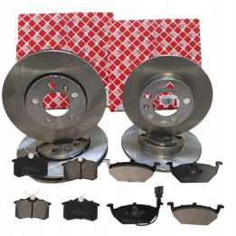 TARCZE KLOCKI PRZÓD + TYŁ AUDI SEAT VW GOLF 4 BORA