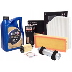 ELF 5W30 5L ZESTAW 4X FILTRÓW AUDI A4 B8 A5 Q5 2.0 TDI CAGA CAGB CAGC