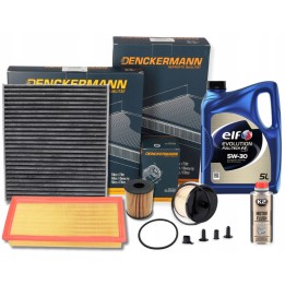 OLEJ 5W30 ELF FULL-TECH FE ZESTAW FILTRÓW CITROEN C5 III PEUGEOT 407 2.0HDI