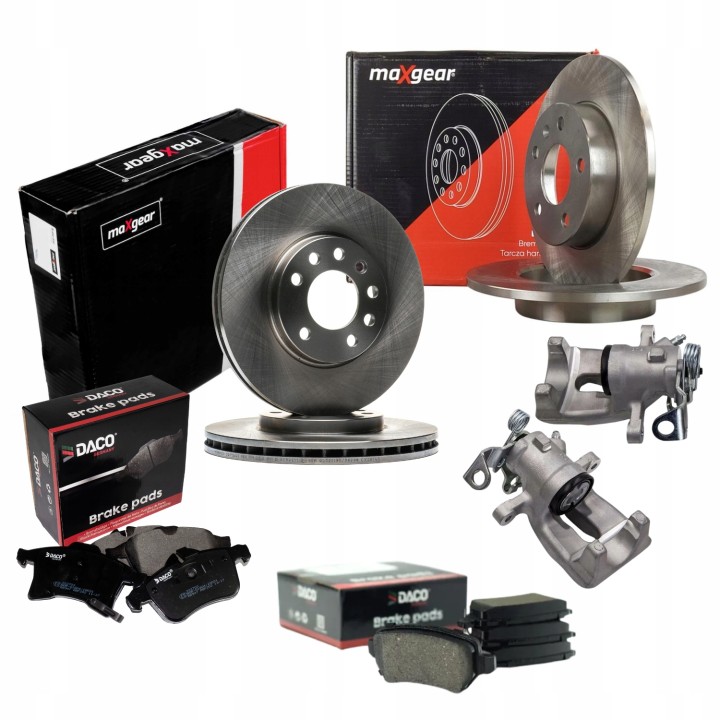 TARCZE 308 MM PRZÓD + TARCZE TYŁ 264 MM + KLOCKI OPEL ZAFIRA B ASTRA H