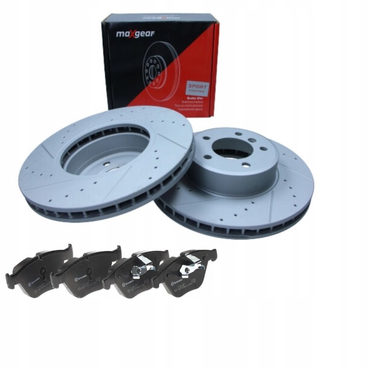 TARCZE + KLOCKI PRZÓD DO BMW 5 E60 E61 ZESTAW 324MM SPORT NACINANE
