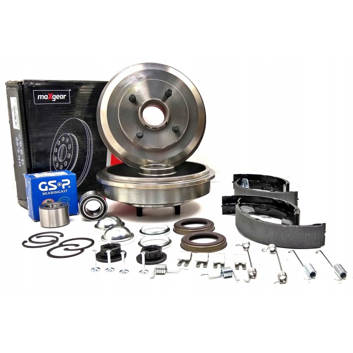BĘBNY HAMULCOWE + ŁOŻYSKA FORD FOCUS I MK1 + ABS