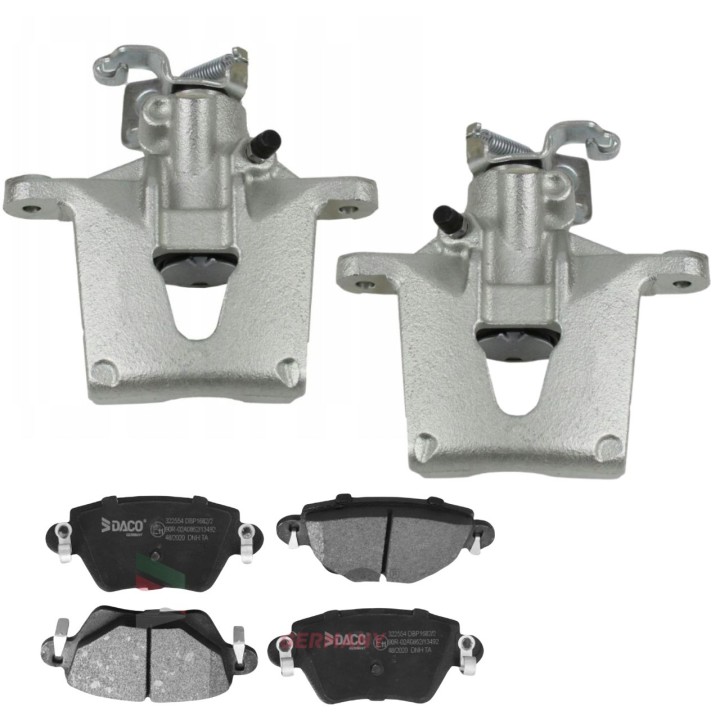 2x ZACISKI HAMULCOWE TYŁ + KLOCKI FORD MONDEO III MK3 Sedan Hatchback -04