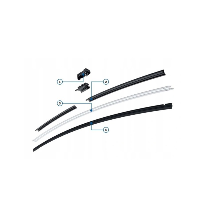 WYCIERACZKI BOSCH AEROTWIN OPEL ASTRA K Citroen C4