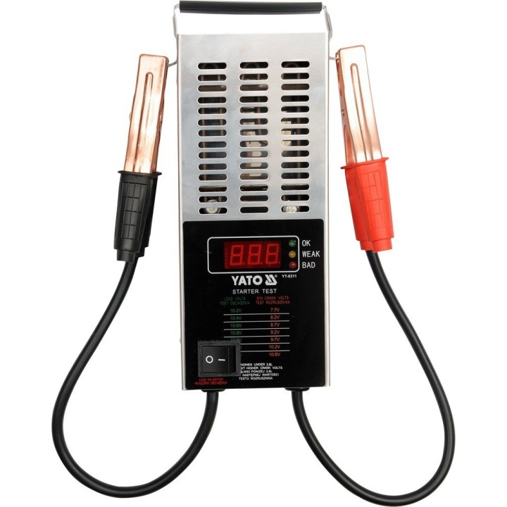 YATO TESTER AKUMULATORÓW CYFROWY 12V