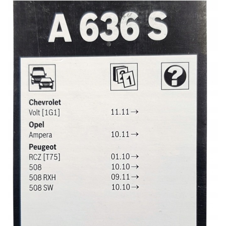 BOSCH WYCIERACZKI PRZÓD PEUGEOT 508 RCZ OPEL AMPERA ASTRA J IV