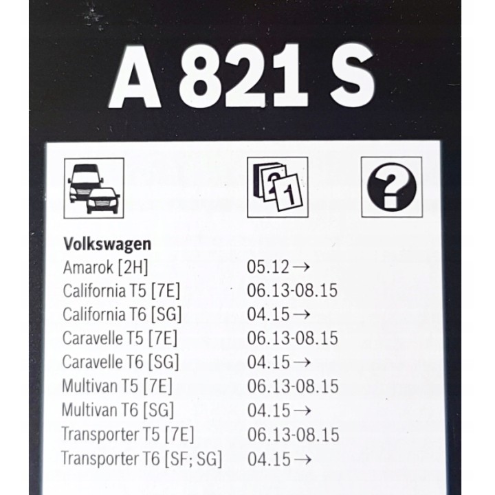 WYCIERACZKI PRZÓD BOSCH VW TRANSPORTER T5 T6