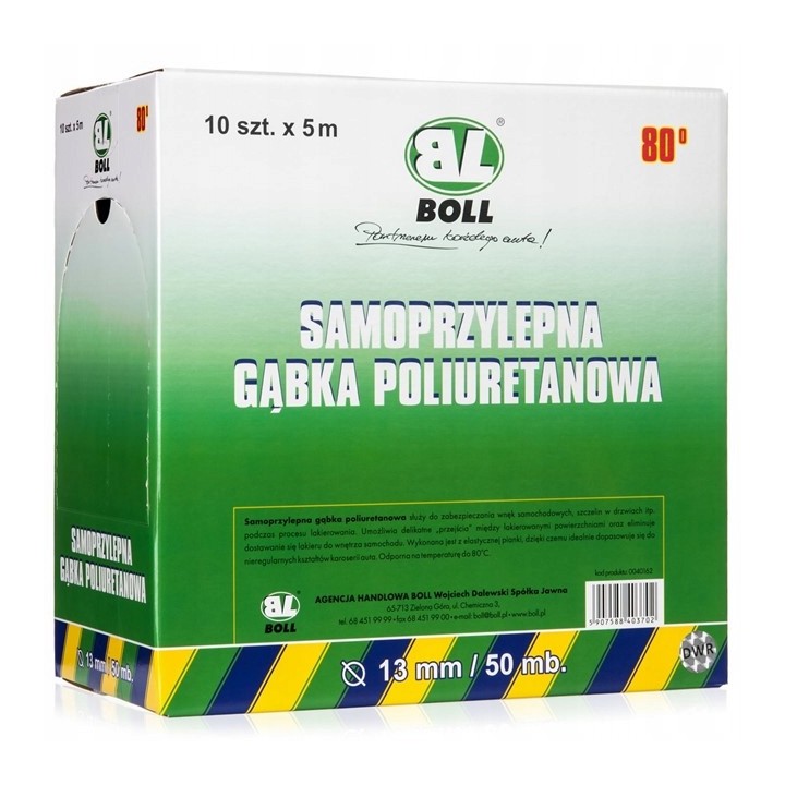 BOLL SAMOPRZYLEPNA GĄBKA POLIURETANOWA 10 SZT. X 5 M / BOLL