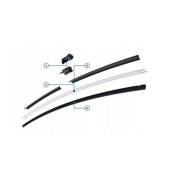 PIÓRA WYCIERACZKI BOSCH DO VW GOLF V VI JETTA BMW X1 E84 F30 F90 E70