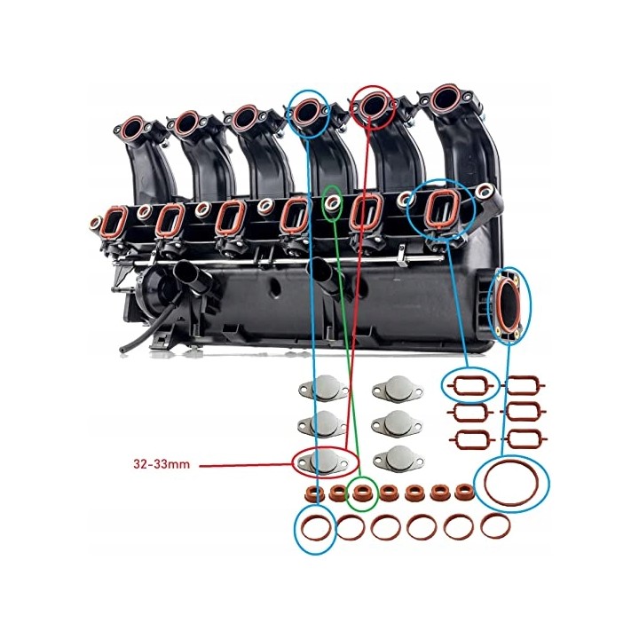 ZAŚLEPKI KOLEKTOR SSĄCEGO BMW E90 E46 E91 320 330D
