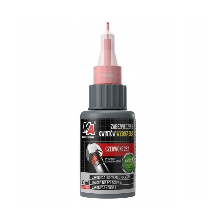 MOJE AUTO ZABEZPIECZENIE GWINTÓW MOCNY CZERWONY 50ML DO +149°C / MA PROFESS