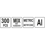 YATO 300 SZT PODKŁADEK ALUMINIOWYCH MIX