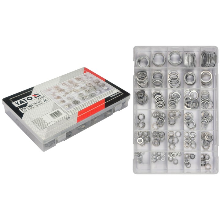 YATO 300 SZT PODKŁADEK ALUMINIOWYCH MIX