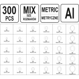 YATO 300 SZT PODKŁADEK ALUMINIOWYCH MIX