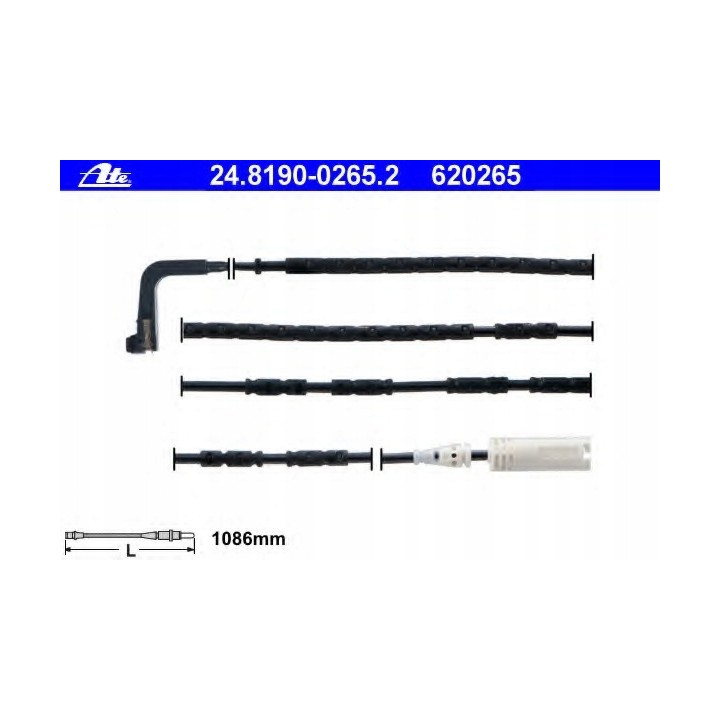 CZUJNIK ZUŻYCIA KLOCKÓW TYŁ BMW E90 E91 E92 E92 E81 E87