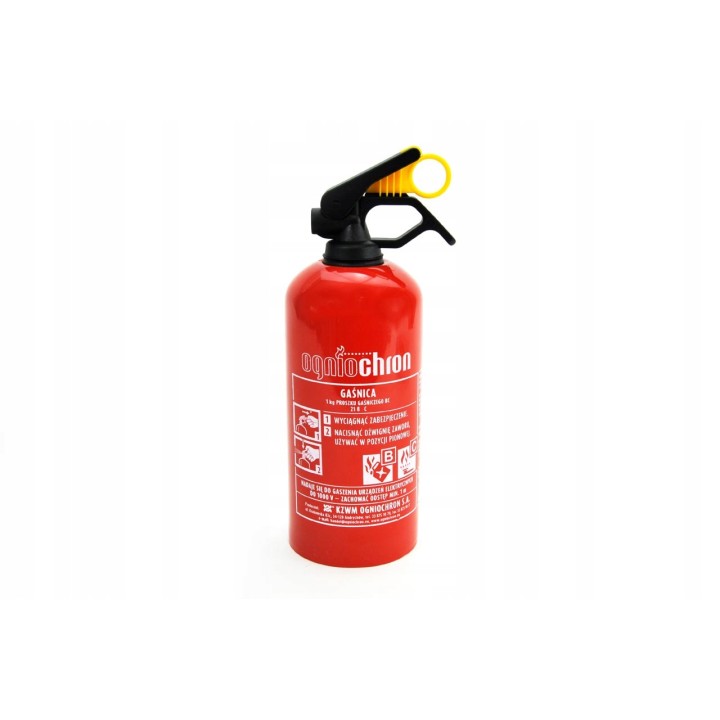 MOJE AUTO GAŚNICA PROSZKOWA OGNIOCHRON 1KG ISO9001
