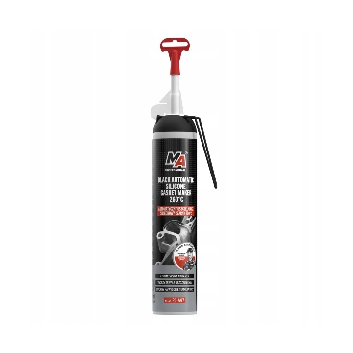 MOJE AUTO MASA USZCZELNIAJĄCA (SILKON) 200ML CZARNY -50°C DO 260°C / MA PRO
