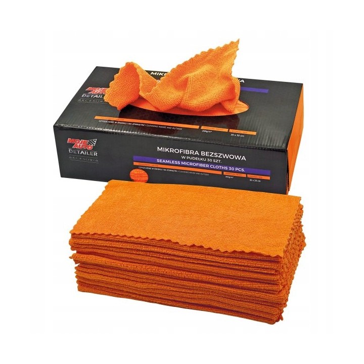 MOJE AUTO MIKROFIBRA BEZSZWOWA W PUDEŁKU (30SZT.) 200G/M2 / 30X30CM / MOJE
