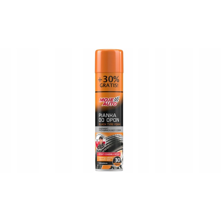 MOJE AUTO ŚRODEK DO KONSERWACJI I NABŁYSZCZANIA OPON PIANKA 400ML / MOJE AU