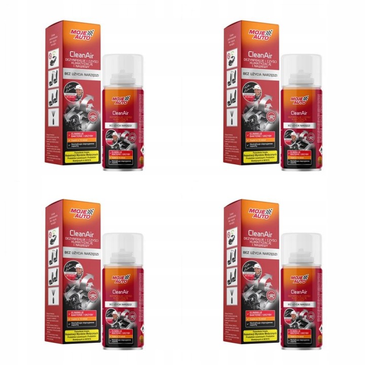 MOJE AUTO ŚRODEK BIOBÓJCZY DO CZYSZCZENIA KLIMATYZACJI CLEAN AIR NEW CAR 15