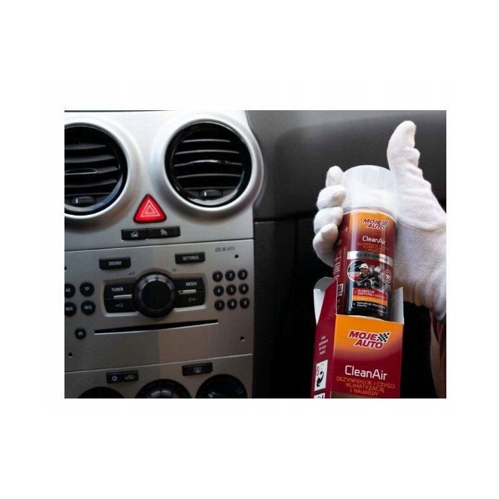 MOJE AUTO ŚRODEK BIOBÓJCZY DO CZYSZCZENIA KLIMATYZACJI CLEAN AIR NEW CAR 15