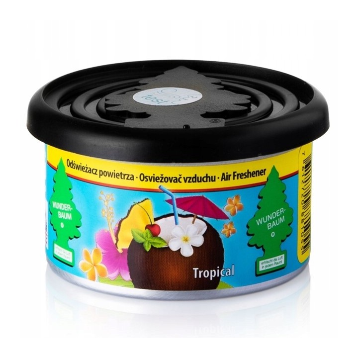 WUNDER-BAUM ZAPACH FIBER CAN TROPICAL ODŚWIEŻACZ POWIETRZA W PUSZCZE 30G /