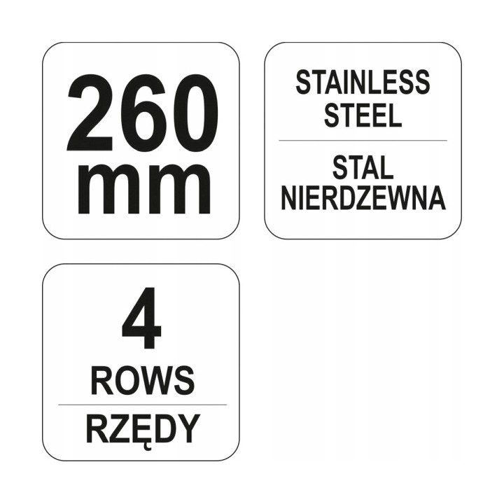 YATO SZCZOTKA DRUCIANA Z PLASTIKOWA