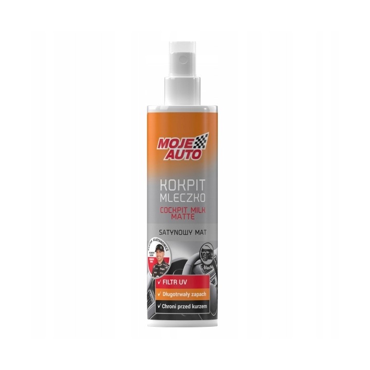 MOJE AUTO KOKPIT MATOWY MLECZKO BLACK 300ML / MOJE AUTO
