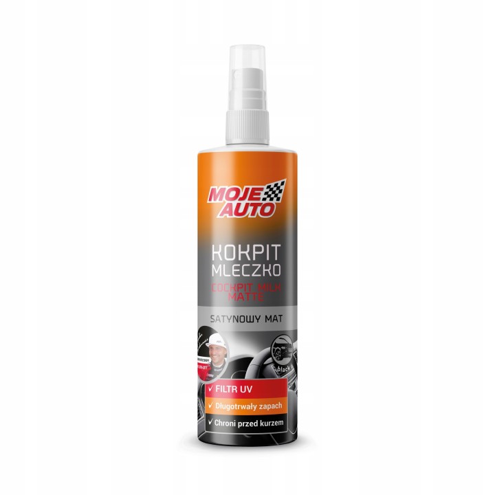 MOJE AUTO KOKPIT MATOWY MLECZKO BLACK 300ML / MOJE AUTO