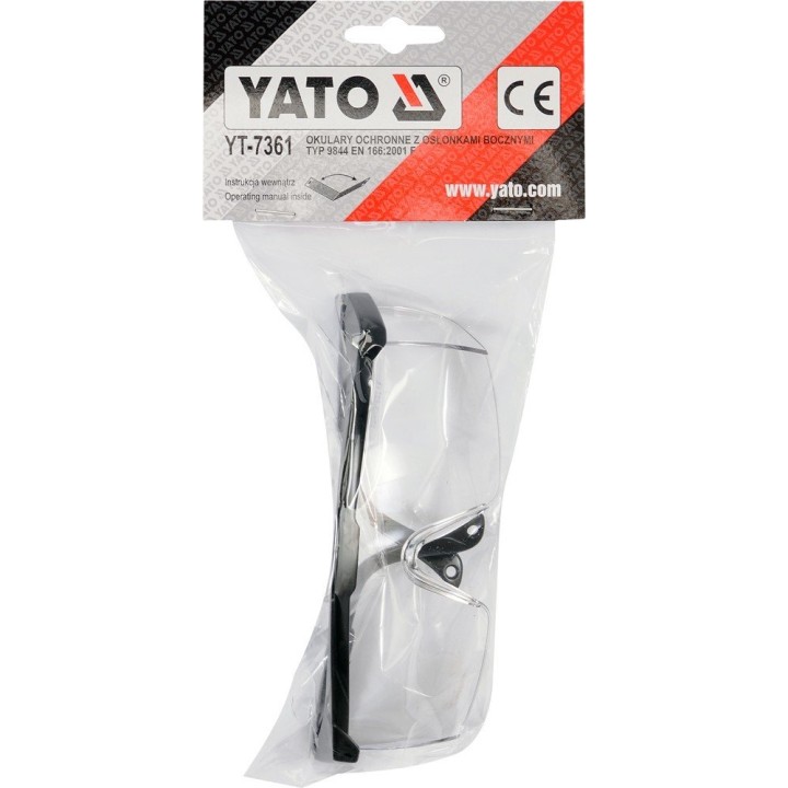 YATO OKULARY OCHRONNE BEZBARWNE TYP 9844