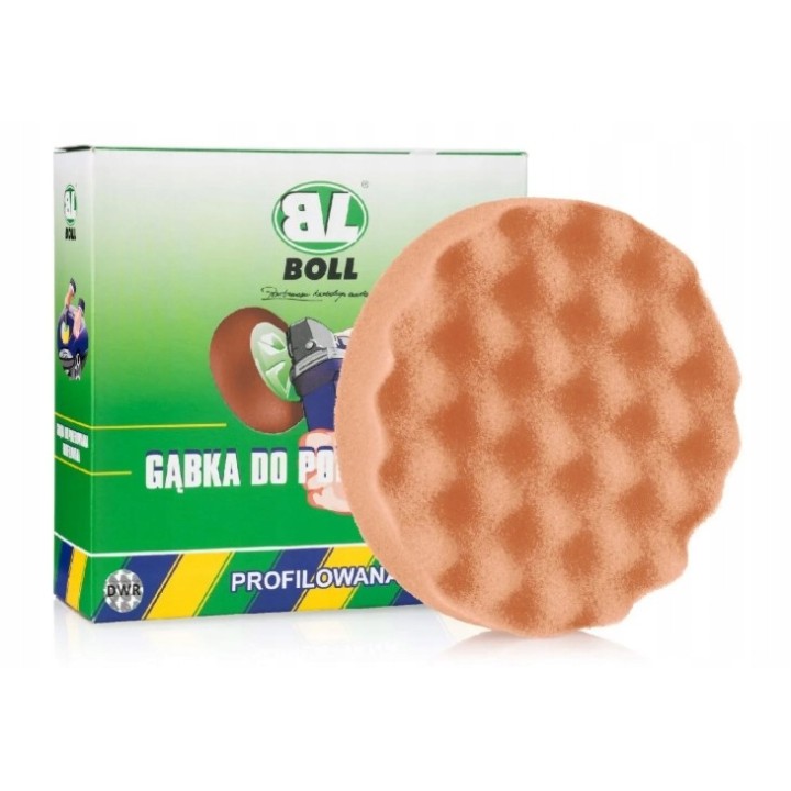 BOLL GĄBKA DO POLEROWANIA PROFILOWANA ŚR. 150MM / POMARAŃCZOWA / ŚREDNIA /