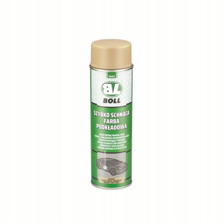 BOLL FARBA PODKŁADOWA 500ML SZYBKOSCHNĄCA AKRYLOWA W AEROZOLU BEŻOWA / BOLL