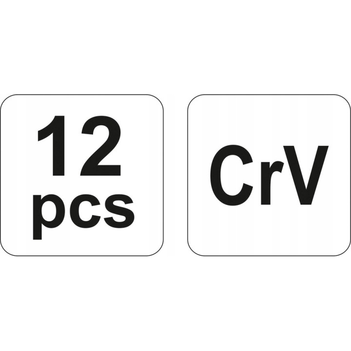 YATO PRZECINAKI, WYBIJAKI, PUNKTAKI CRV 12CZ.