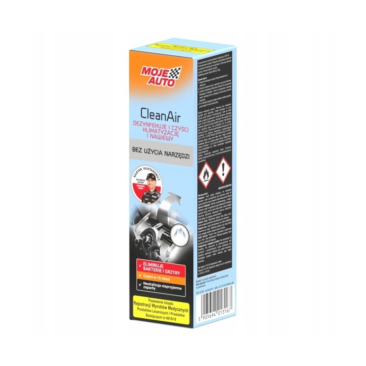 MOJE AUTO ŚRODEK BIOBÓJCZY DO CZYSZCZENIA KLIMATYZACJI CLEAN AIR ARCTIC 150