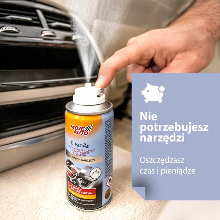 MOJE AUTO ŚRODEK BIOBÓJCZY DO CZYSZCZENIA KLIMATYZACJI CLEAN AIR ARCTIC 150