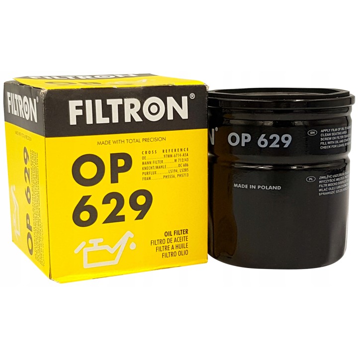 FILTR OLEJU OP629 FORD FOCUS FIESTA FUSION MONDEO MAZDA