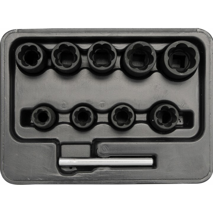 YATO ZESTAW WYKRĘTAKÓW DO ŚRUB 3/8", 10-19MM, 10 CZ