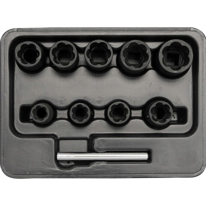 YATO ZESTAW WYKRĘTAKÓW DO ŚRUB 3/8", 10-19MM, 10 CZ