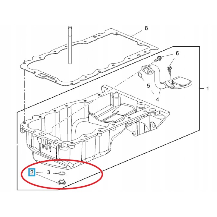 KOREK MISKI OLEJU FEBI BILSTEIN 04572