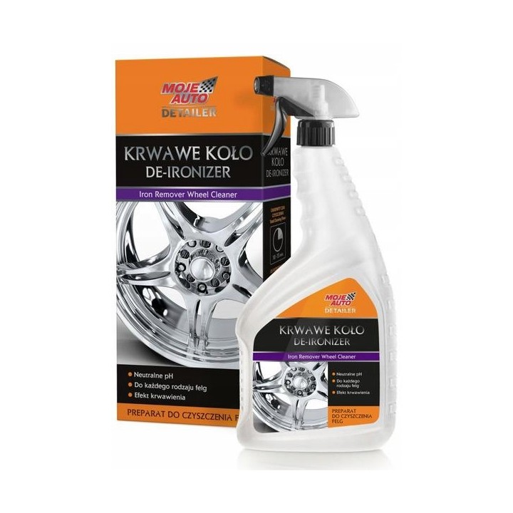 MOJE AUTO ŚRODEK DO CZYSZCZENIA FELG 750ML "KRWAWE KOŁO" / MOJE AUTO