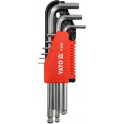YATO KLUCZE HEX KULKA 9CZ. 1,5-10MM CRV