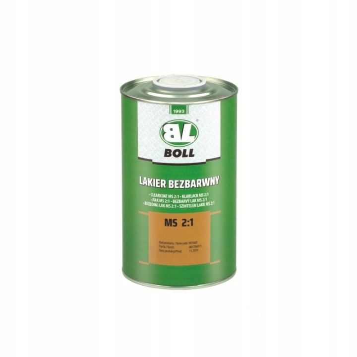 BOLL LAKIER BEZBARWNY 1L MS 2:1 / BOLL
