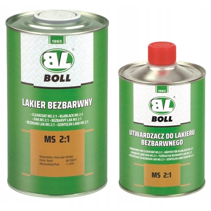 BOLL LAKIER BEZBARWNY 1L MS 2:1 / BOLL