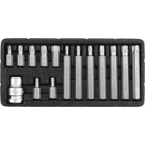 YATO ZESTAW KOŃCÓWEK WKRĘTAKOWYCH TORX SECURITY, T20-T55, 15 CZ.