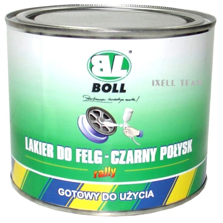 BOLL LAKIER AKRYLOWY 500ML CZARNY POŁYSK DO FELG SAMOCHODOWYCH / BOLL