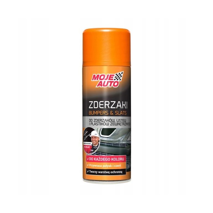 MOJE AUTO ŚRODEK DO KONSERWACJI ZDERZAKÓW 400ML (NABŁYSZCZAJĄCY BEZBARWNY)