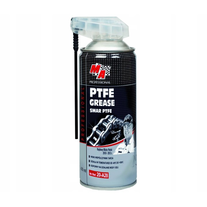 MOJE AUTO SMAR TEFLONOWY PTFE 400ML SPRAY APLIKATOR -40°C DO 180°C / MA PRO